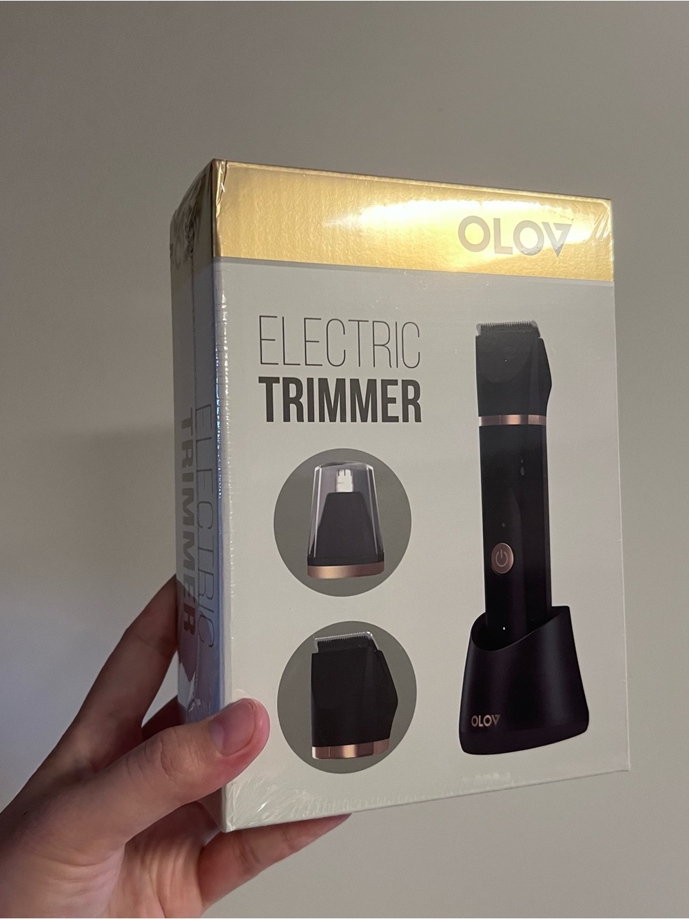 NIB OLOV Electric Trimmer Black Deluxe Edition Personal Grooming